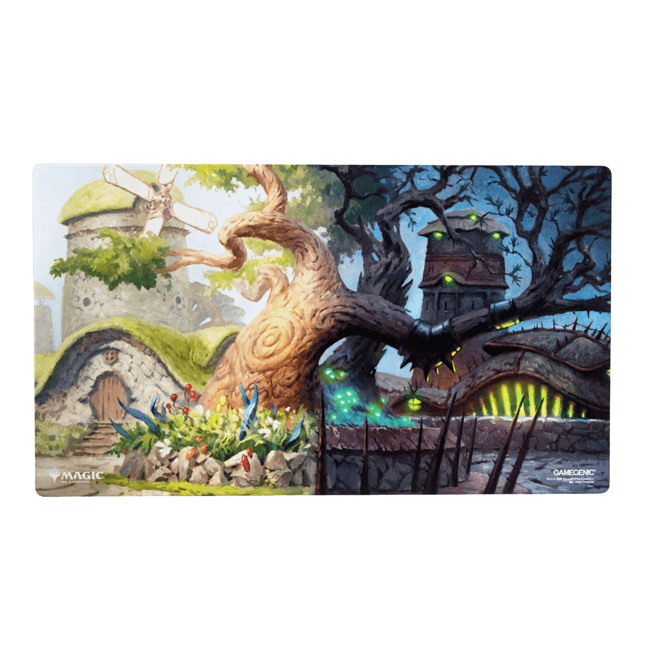 Magic: The Gathering Lorwyn Shiny Playmat – Temple Garden – Gamegenic