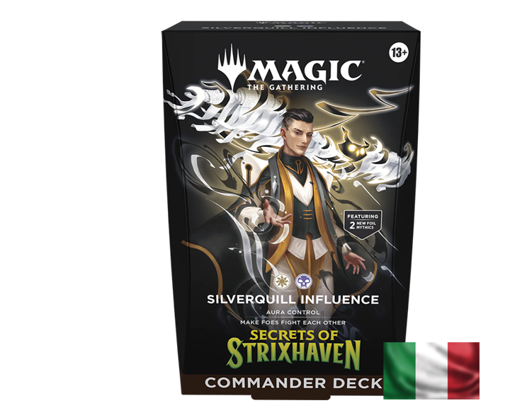 Secrets of Strixhaven Commander Deck: Silverquill Influence Magic the Gathering ITA