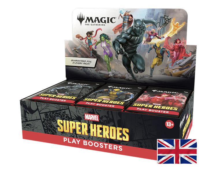 Marvel Super Heroes Play Booster Box Magic the Gathering (30 Bustine) ENG