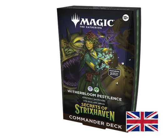 Secrets of Strixhaven Commander Deck: Witherbloom Pestilence Magic the Gathering ENG