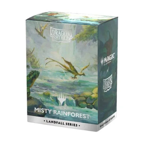 Dual Matte Art Sleeves Standard - Landfall Series - Misty Rainforest - (100) Dragon Shield