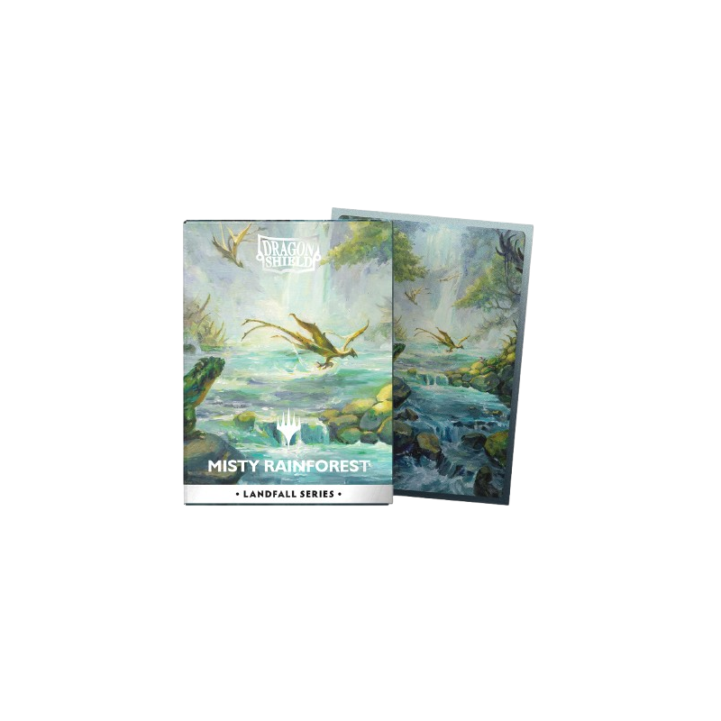Dual Matte Art Sleeves Standard - Landfall Series - Misty Rainforest - (100) Dragon Shield