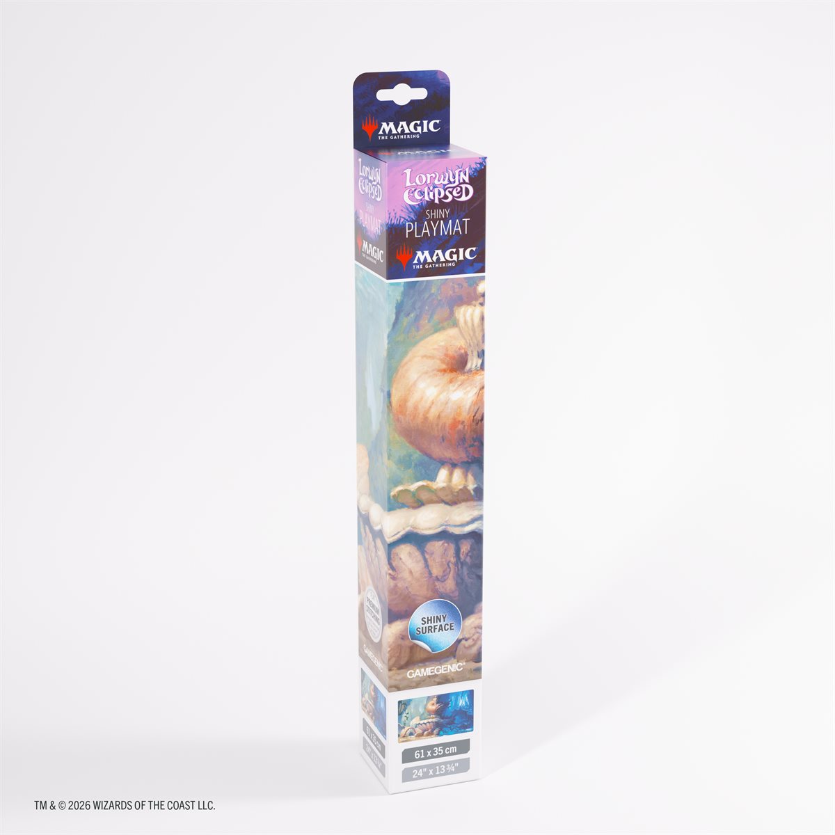 Magic: The Gathering Lorwyn Shiny Playmat – Hallowed Fountain – Gamegenic